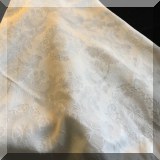 N02. Waterford damask oval tablecloth. Some stains. - $28 